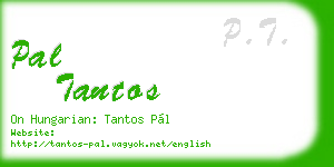 pal tantos business card